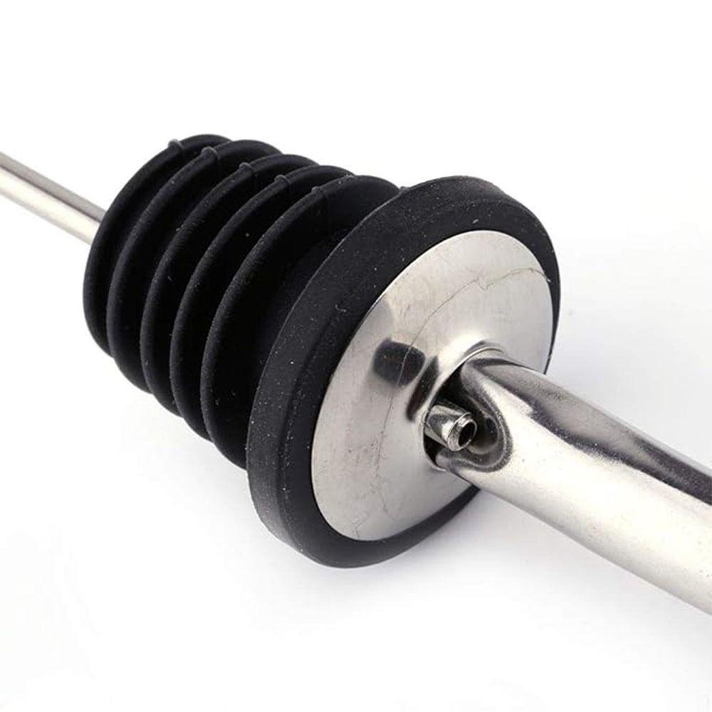6/12Pcs Self-closing Liquor Pour Spouts Set Stainless Steel Bartender Bar Tools  Wine Accessories