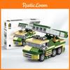Building Block Air Defense Missile Vehicle With Diy Plastic Bricks For Kids And Collectors