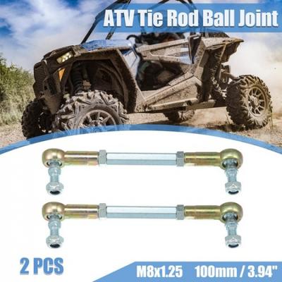 2pcs M8 100mm Steering Tie Rod for 50cc 70cc 90cc 110cc 125cc 150cc 200cc ATV
