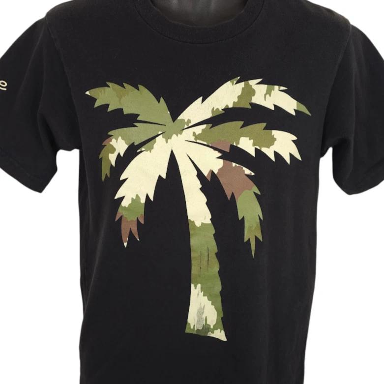 

BLVD Supply 100% Cotton T-shirt Mens Tees Top Mens Size Medium Black Camouflage Palm Tree Soulja Boy Camo 3XL
