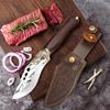 Cleaver Meat BBQ Kitchen Knives Hand Forged Butcher Boning Knife Wood Handle Utility Knife Chef Slicing Fish Fruit Steak Knife