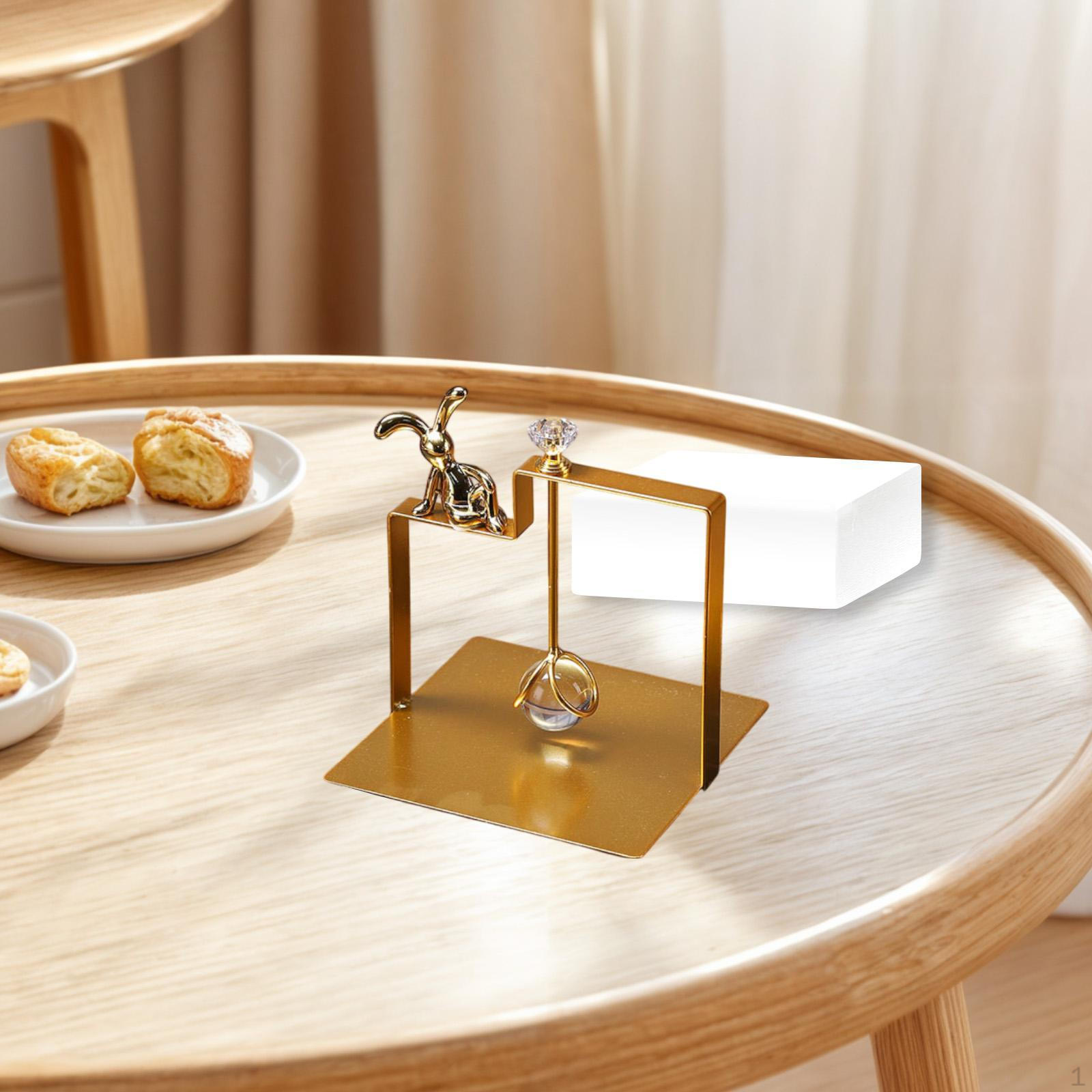 

Держатель для салфеток, универсальная подставка для салфеток, минималистский орнамент с утяжеленным держателем для салфеток золотой