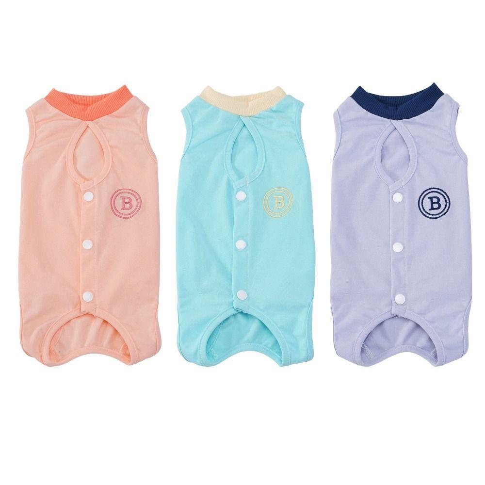 Breathable Cat Recovery Suit Thin Cat Weaning Suit Cute Cat Sterilization Clothes Post-Surgery