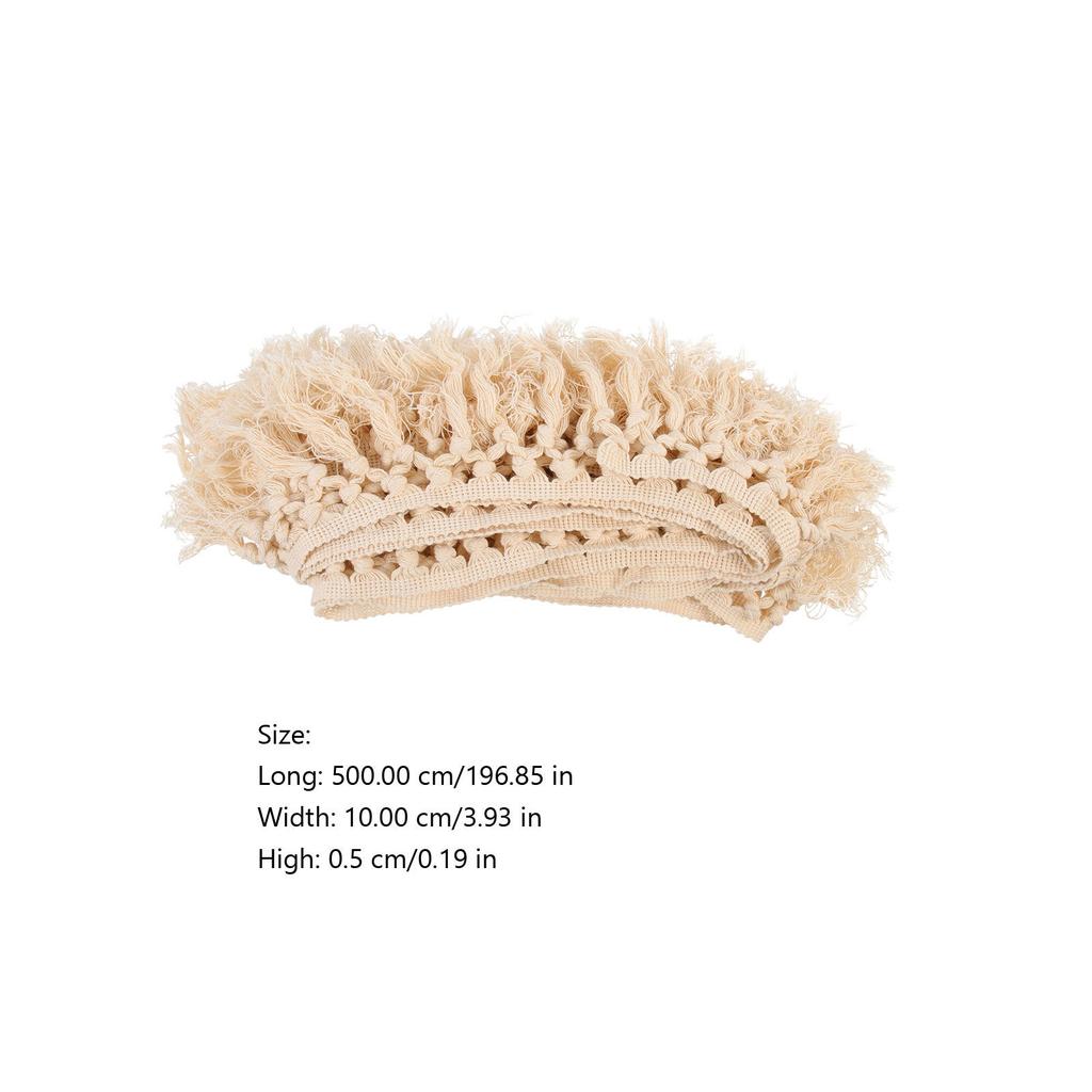 Tenda con Nappe e Bordi in Pizzo di Alta Qualità, Frangia Decorativa Resistente all'Usura per Abbigliamento, Fai da Te, Decorazioni per Abiti, Tovaglia, Coperta