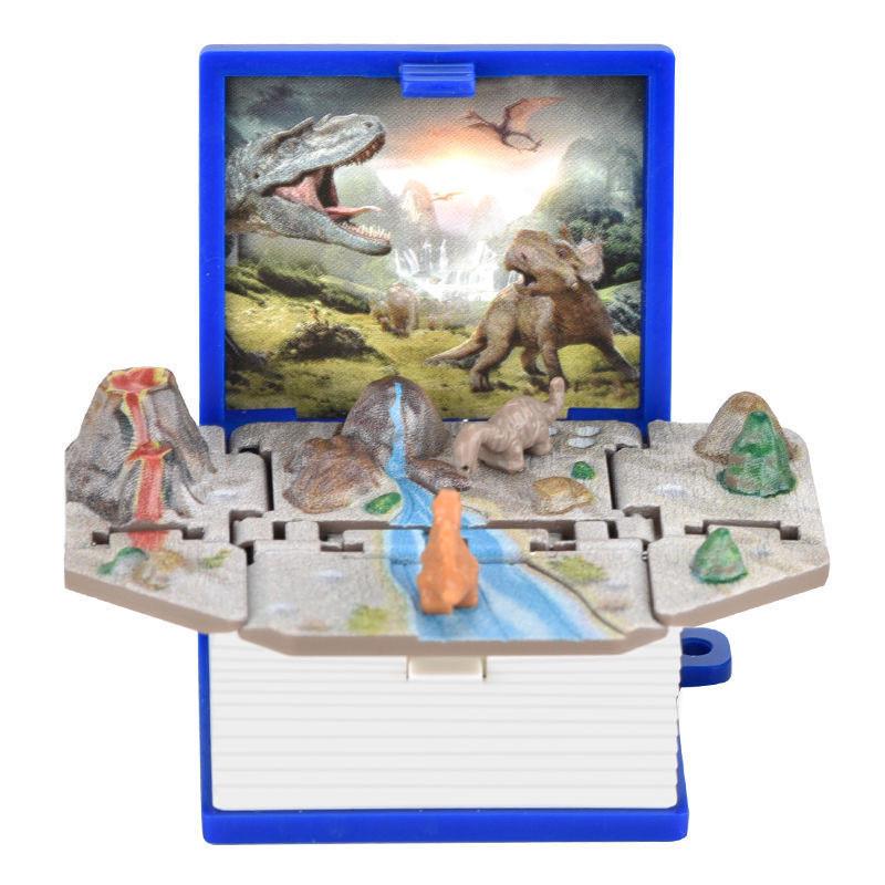 3d Pop Up Puzzle Book Keychain With Fortress Scene For Stress Relief And Creative Gift