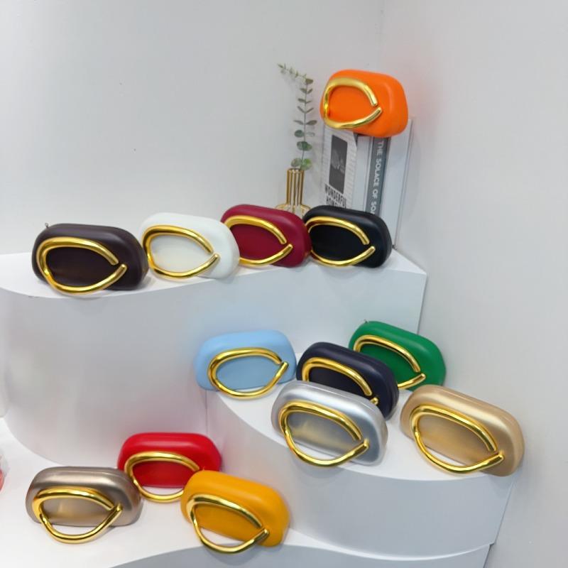 Trendy Classic Round Box Clutch Bag Dinner Bag Acrylic Bag Retro Metal Handle Shoulder Crossbody