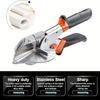 Adjustable 45-135 Degree Multi-Angle Miter Shear Cutter - Hand Tool For Cutting Plastic, PVC, Wood, And Molding Trim