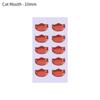 styles Decals cute MouthChips Paper Face Organ Paster Cartoon Mouth Stickers Anime Figurine Doll