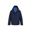 Outdoor Sports 3-In-1 Detachable Fleece Liner Hooded Waterproof Windproof Jacket Men Jackets Blue WE1322-464