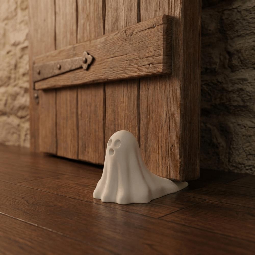 3D-gedruckter Türstopper unter der Tür, rutschfester Türkeil, Halloween-Geist-Türstopper, Halloween-Dekoration