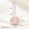 Kawaii Plush Curly Sheep Keychain Cute Soft Stuffed Doll Bag Pendant Key Holder Backpack Hanging Decoration Birthday Gifts