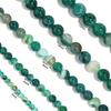1 Strand 4/6/8/10/12mm Natural Stone Green Stripe Agate Beads Round Loose Bead For Jewelry Making DIY Bracelet Necklace Supplies