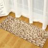 Wood Pattern Anti-Slip Kitchen Mat Absorbent Floor Rug for Bedroom Living Room Hallway Balcony Entrance Doormat