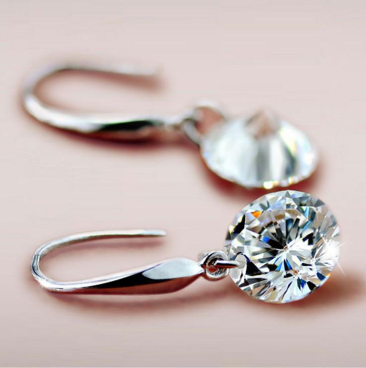 Yadlai Korean Crystal Inlaid Gemstone Earrings