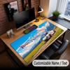 Tema de Corrida de Carros Mouse Pad Personalizado com Nome Texto Personalizado Tapete de Mesa Para Escritório Decoração de Casa