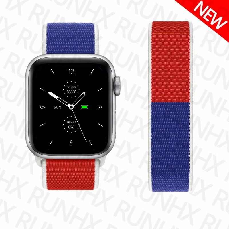 Pasek Nylonowy z Pętelką Do Pasków Apple Watch 44mm 40mm 49mm 41mm 45mm 46mm paski Bransoleta iWatch Seria 7 6 5 se 8 9 ultra 2 3 10 11