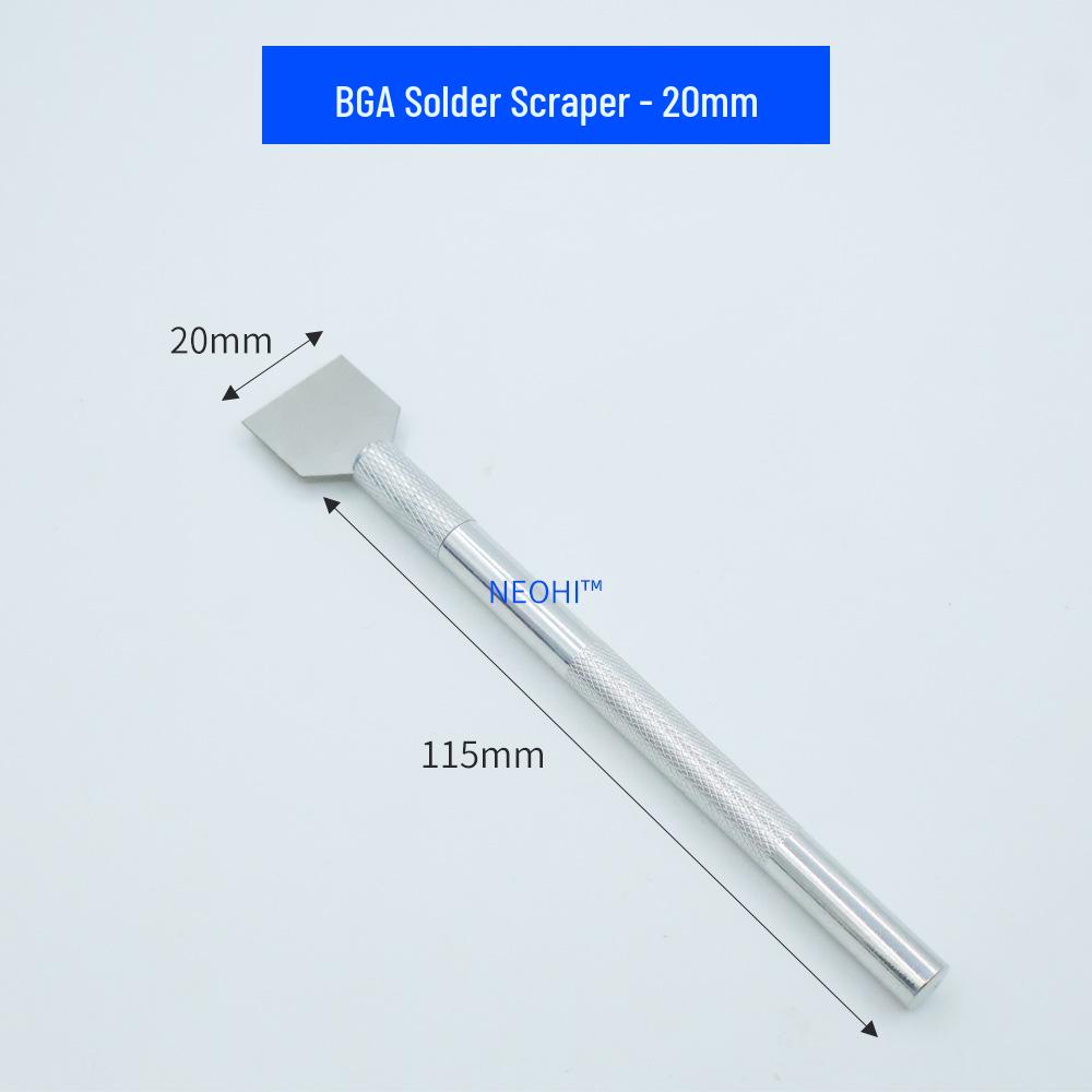 BGA Solder Paste Scraper & Mixing Knife - Stainless Steel Screen Printing Tool