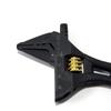 Fujiya Light Short Adjustable Wrench, Black and Gold, with Grip, FLS-32-BG