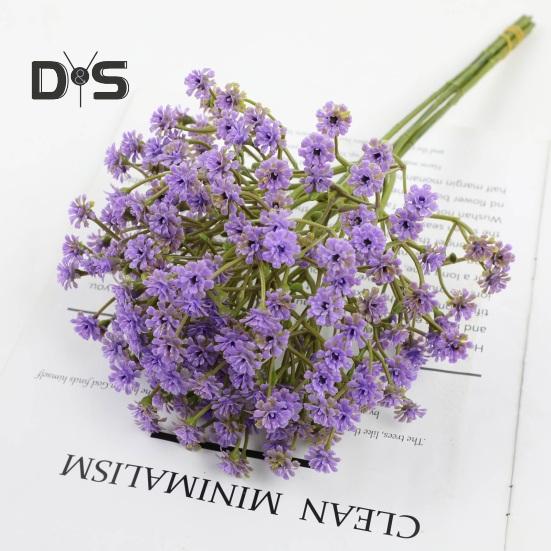 6ks Bright Color Umělá Gypsophila Snadná údržba Praktická simulace Gypsophila Rozvržení květinové scény