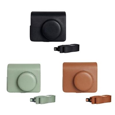 Instax Filmový Fotoaparát PU Kožená Taška Ochranný Kryt pro Široký 400 S Odnímatelnými Pásky