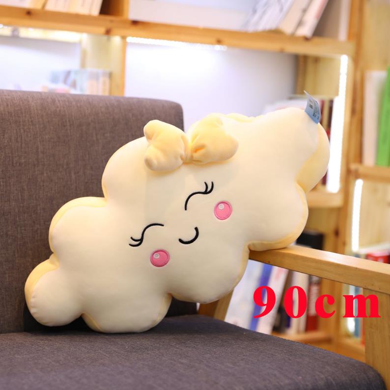 1Pc Giant New Style Kawaii Cloud Plush Pillow Soft Sofa Cushion Lovey Smile Cloud Stuffed Plush Toys For Children Girls Gift