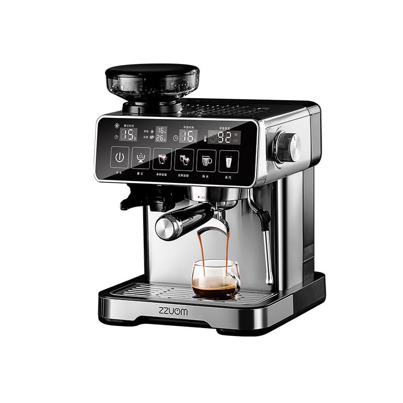 Smart Espresso Machine with Integrated Grinder & Milk Frother