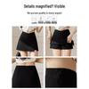 Plus Size Black Irregular Slit Skirt for Women - Anti-Exposure, Slightly Chubby, Hip-Hugging Short Skirt for Spring/Summer