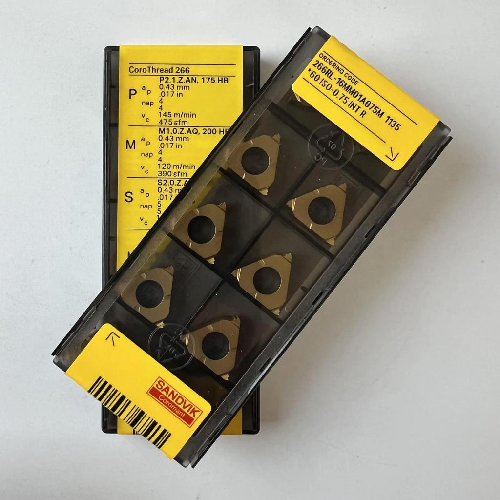 Original Sandvik / 266RL-16MM01A075M 1135 /CNC lathe carbide blade 10 Pcs