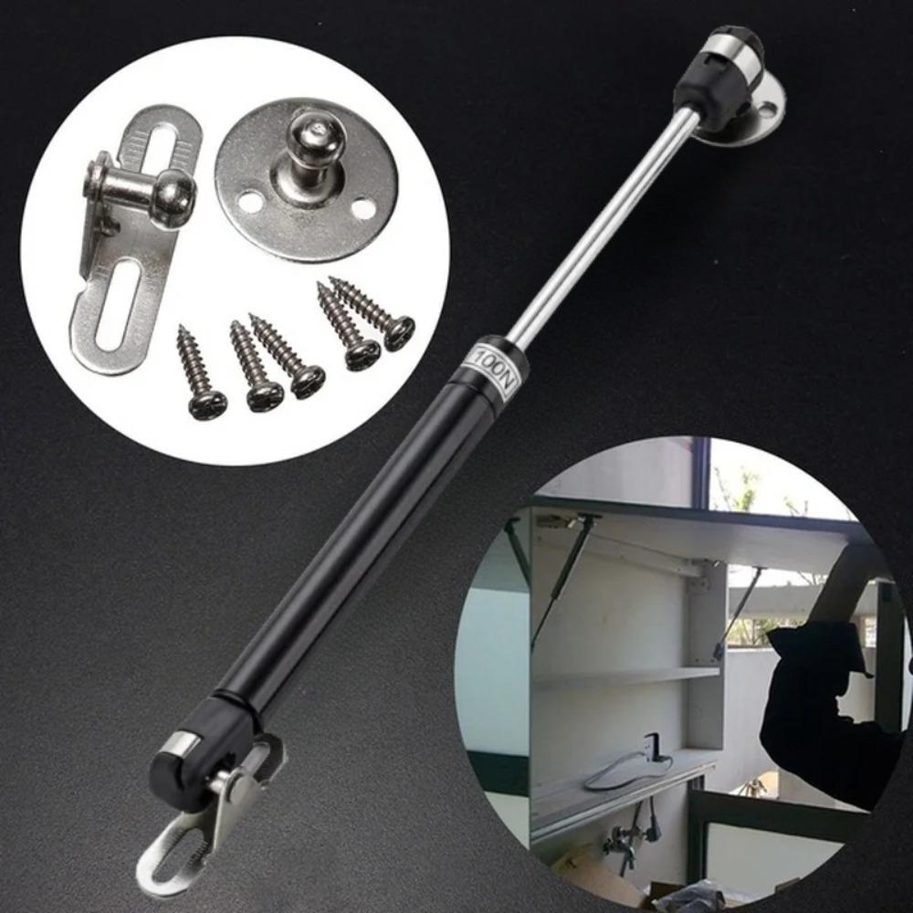 6/8/10/12Inch Furniture Hinges 100N/10KG Gas Struts Cabinet Hinge Spring Stay Kitchen Cupboard Door Lids Lift Pneumatic Support