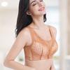 Summer Thin Anti Sagging Bra Without Steel Rims Plus Size Lace Bra Adjustable Double Breast Bra