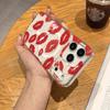 For iPhone 17 Pro Case Compatible with MagSafe IMD Lip Print Pattern TPU PC Phone Back Cover