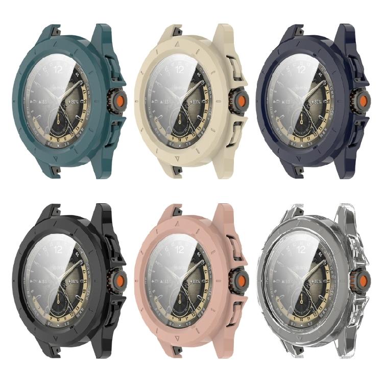 Protetor de Tela Integrado Capa para Relógio Esportivo Resistente a Arranhões Choque Smartwatch Cobertura Total Bumper Shell