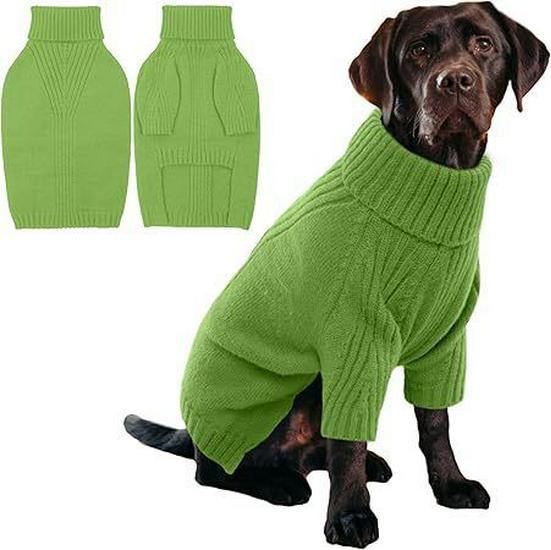 

Extra Large High Neck Knitted Dog Sweater with Legs for Autumn/Winter (4XL-5XL) XS