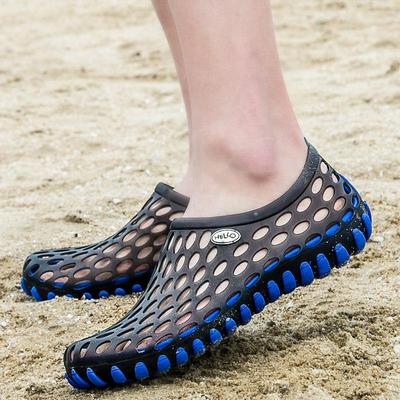 2024 Summer Men's Massage Sole Sandals Beach Shoes Couple Hole Shoes Outdoor Breathable Garden Cool Slippers Women's Shoes