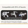 Flexible Faucet Extender 30/50cm Flexible Outlet Hose 360° Rotation Flexible Fixation 201 Stainless Steel And Plastic Structure