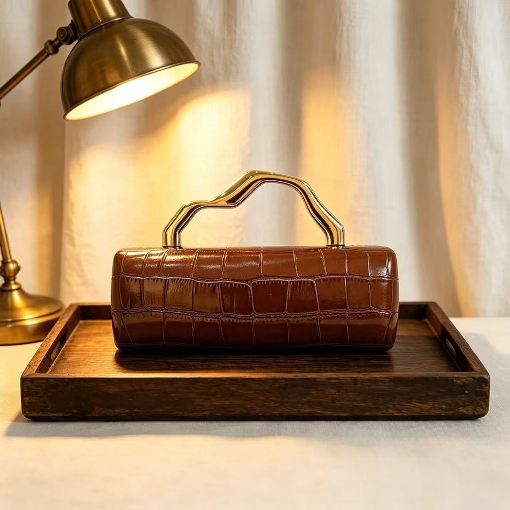 Pu Crocodile Pattern Crossbody Bag With Chain For Evening Wear And Daily Use