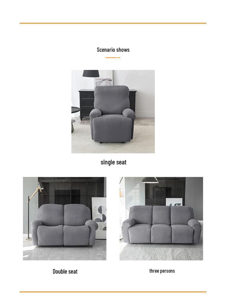 Thickened Non-Slip Sofa Cover for Massage Recliner Chair, Pet & Dirt Resistant.