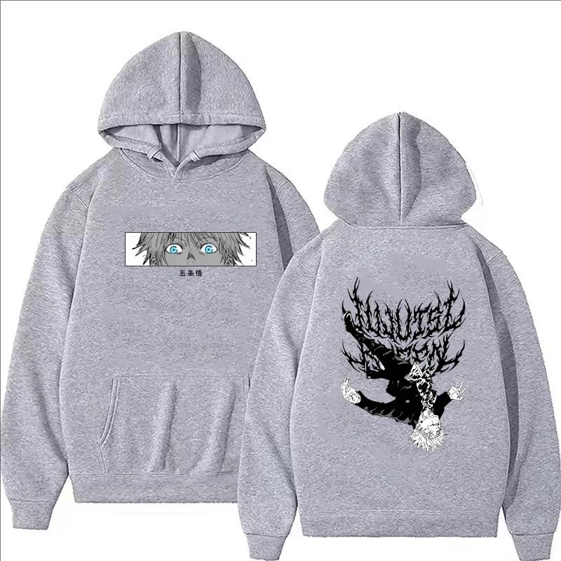 2025 Gojo Jujutsu Kaisen Printed Hoodie Autumn Winter Casual Harajuku Fashion Long Sleeve Sweatshirts Women Men Fleece Pullover