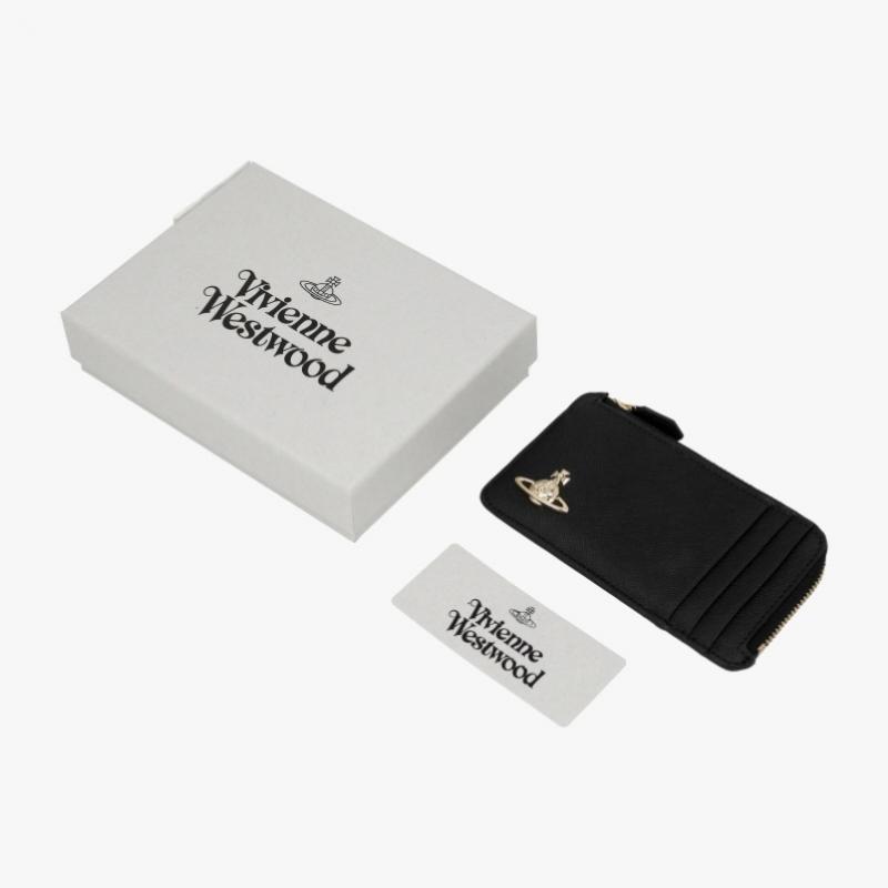Vivienne Westwood Zip Card Wallet Saffiano 5402000gw S0021 N402