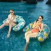 Pool Floats, Inflatable Pool Float Chairs with Cupholders & Handles, Pool Floats Perfect for Pool Lake & Rivers, Pool Toys Party, Relaxing Inflatable 