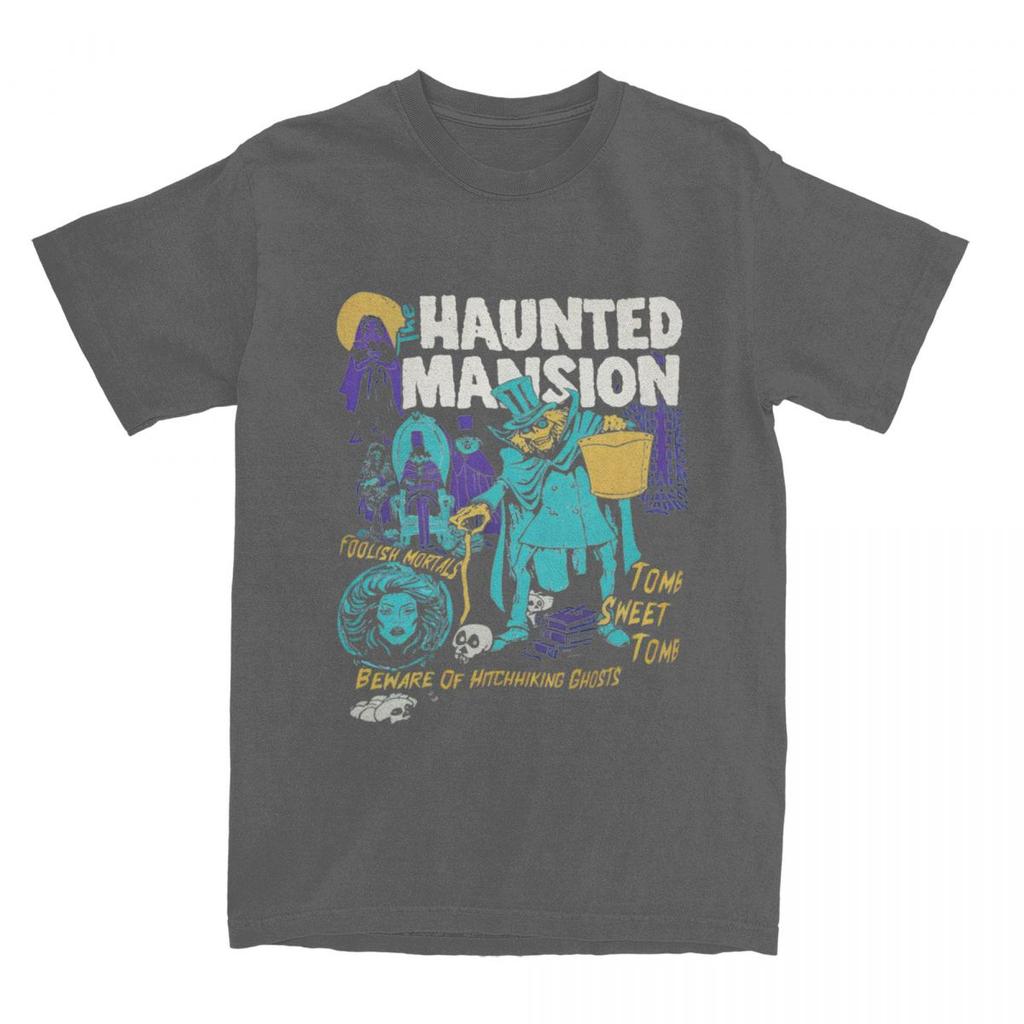 The Haunted Mansion Ghosts Halloween Spooky Month Spooky Season T Shirts for Men Women Cotton T-Shirts O Neck Tee Shirt