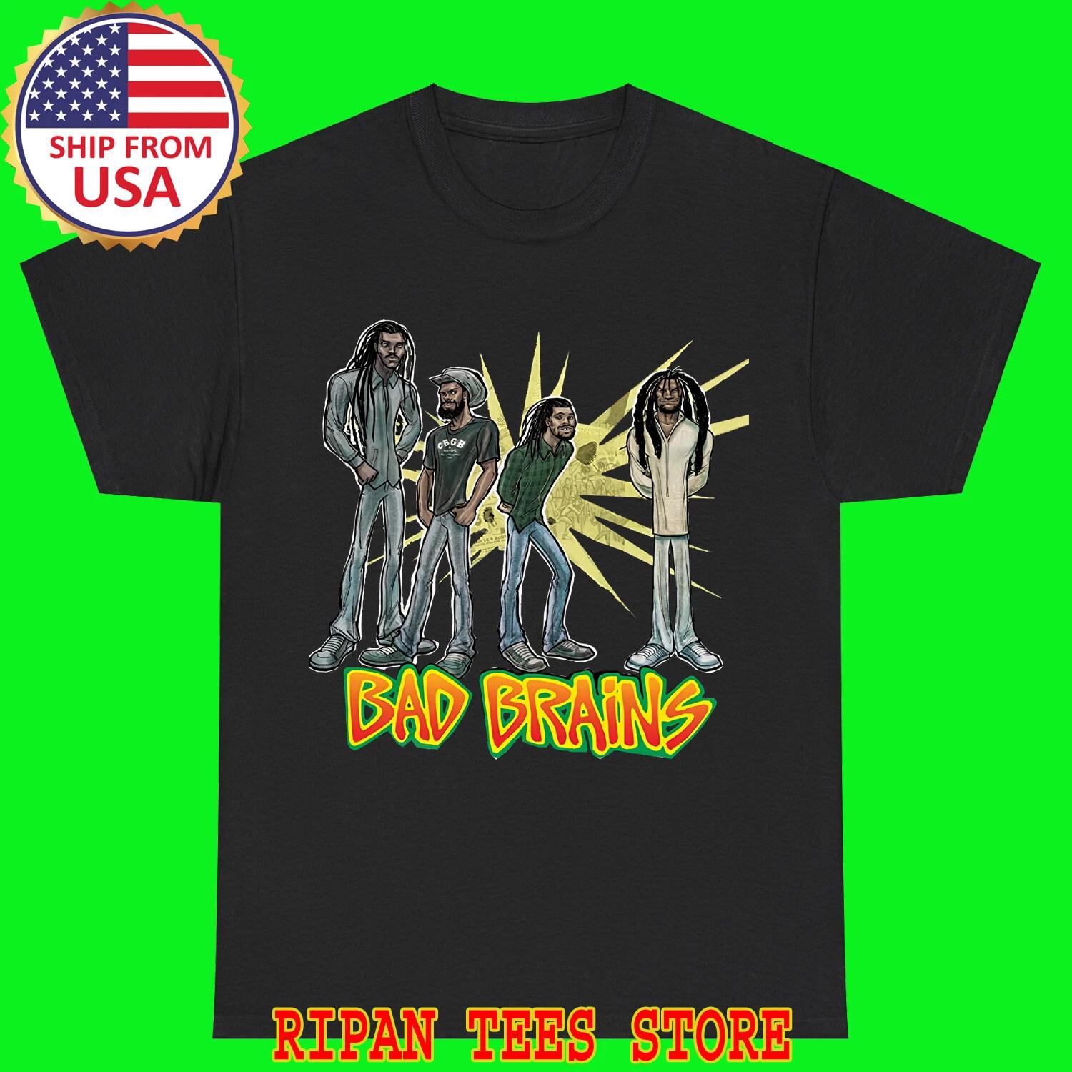 Bad Brains Black T-Shirt Tee Top Unisex S