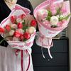 10 Stück/Set Rosa Blumen-Verpackungstaschen Mehrere DIY-Materialien Blumen-Verpackungspapier Foto-Zubehör Florales Material Verpackung Geschenke