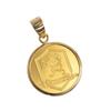 Speranza 24K Pure Gold Coin Pendant Crown Simple Frame with 18K Engraving 1/25oz