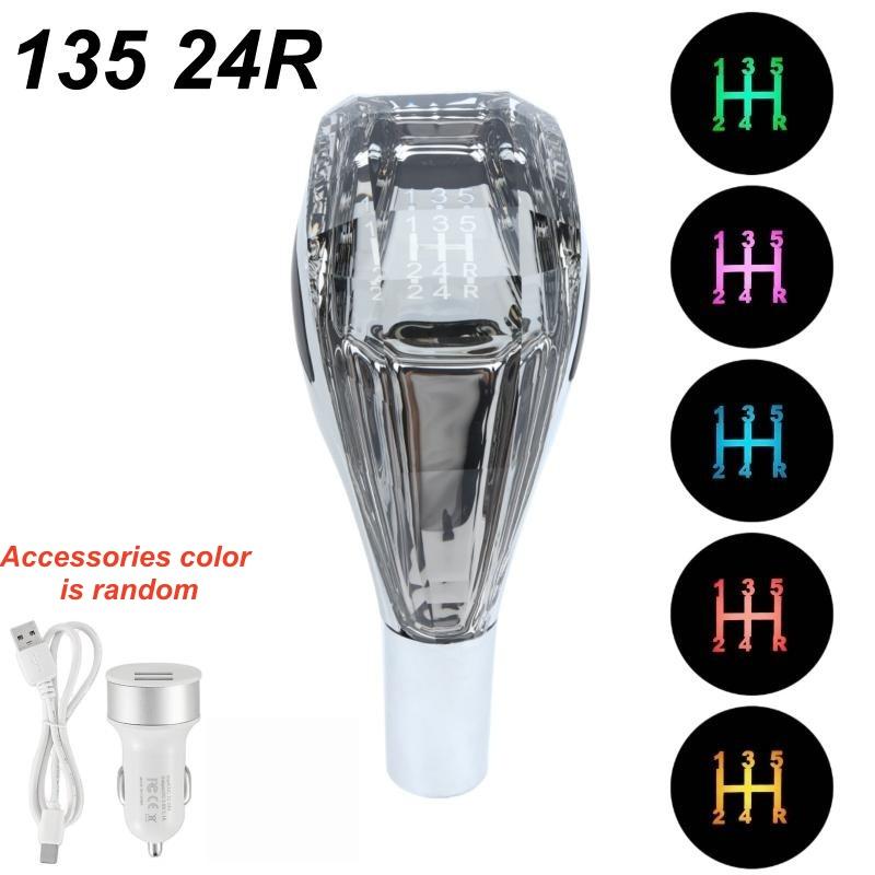 1 Set Universal Modified Lever Handball   Multicolor LED Light Car Gear Shift Knob For Auto Accessories