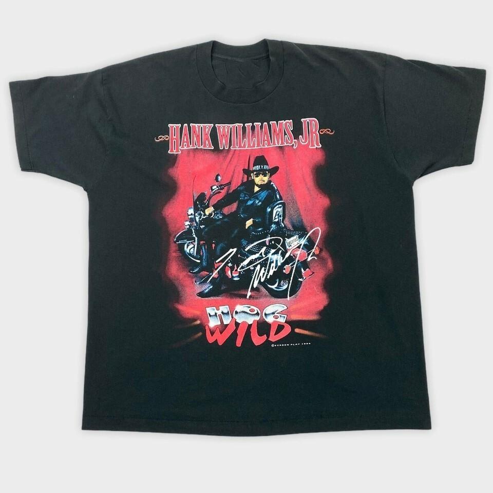 

Hank Williams Jr 1994 Tour Tshirt All Size S To 5XL one sided new Unisex T-Shirt XXXXL