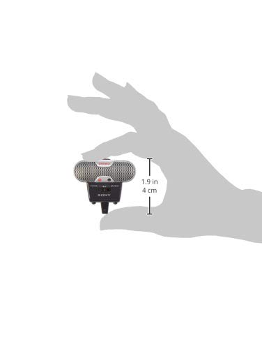 Sony ECM-719 Condenser Microphone for Stereo/Music Recording with Voice/Music Mode Switch