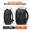 Large Capacity Expandable Laptop Backpack for Men Business Travel with USB Charging Port Commuter