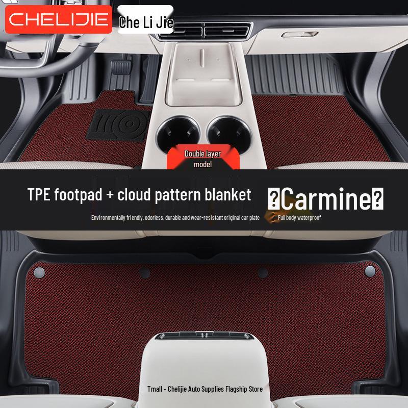 TPE All-Weather Floor Mats for Buick: Envision PLUS, Regal, LaCrosse, Excelle e5, Verano, Blue 6