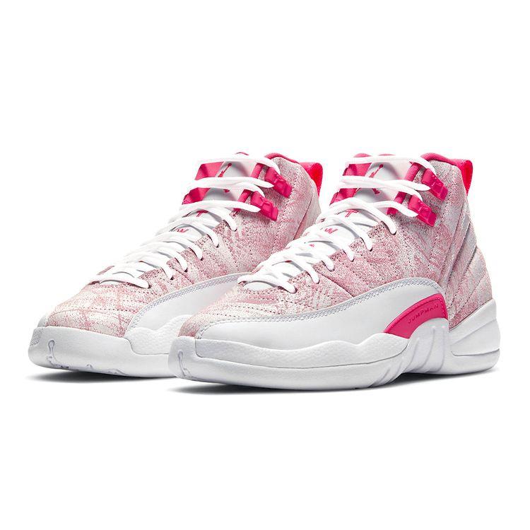 Air Jordan 12 Retro GS Arctic Pink Dětské tenisky Bílá Arctic-Punch Hyper-Pink 510815-101